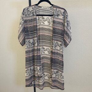 Liberty Love Sheer Patterned Cardigan